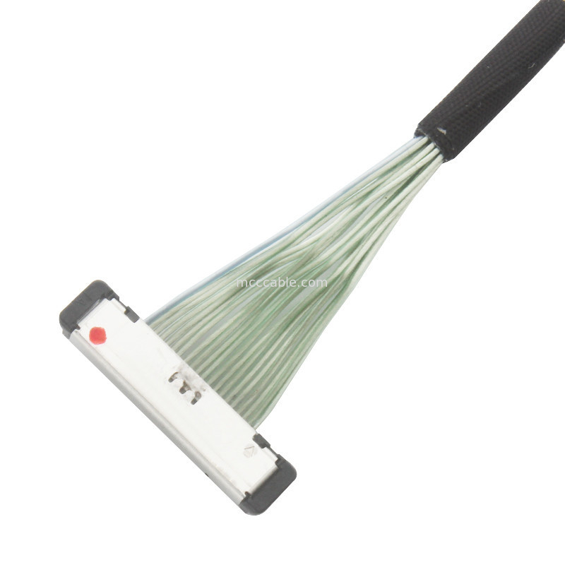 0.4mm Pitch 20380-R20T-06 Micro Coaxial Cable lvds connector cable 20P 0.4mm pitch