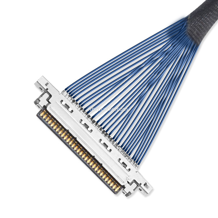 Custom Length LVDS Micro Coaxial Cable  0.4mm 20453z-030 SD to 20347  With Mechanical Lock