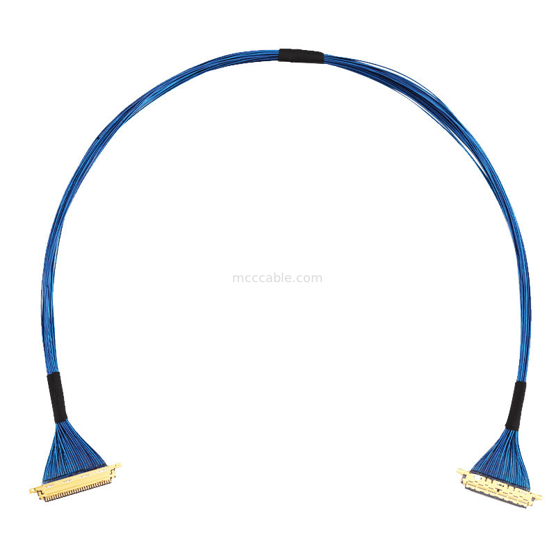 Micro Coaxial 20453-230T-03 To 20453-230T-03 Lvds Edp Cable Assembly 0.5mm Pitch