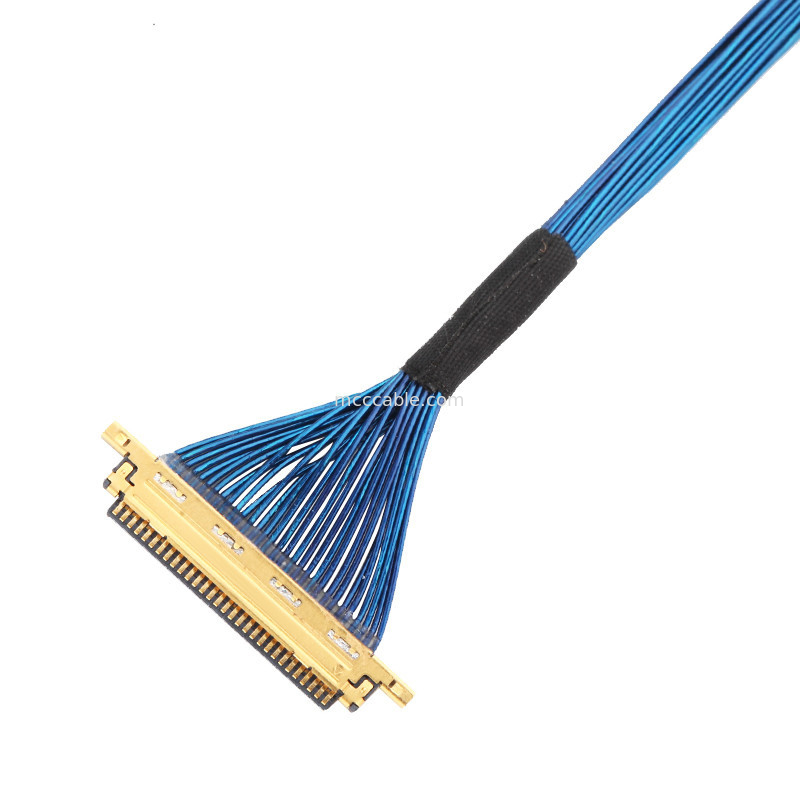 Micro Coaxial 20453-230T-03 To 20453-230T-03 Lvds Edp Cable Assembly 0.5mm Pitch