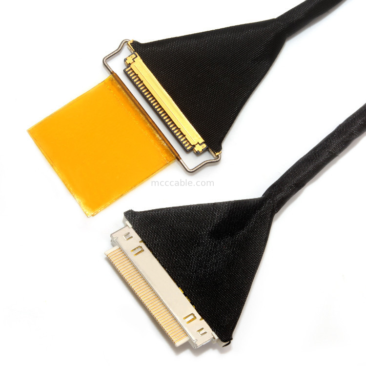 Lvds edp cable lcd cable Aces 50204 030 To 20453-230t 30 pin 0.4mm LVDS Cable Assembly