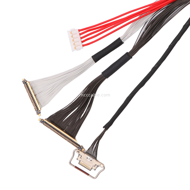 Pitch 0.25mm 20531-034T-01 To 20633-210T-02S 0.25 mm  cable customize