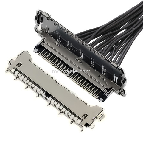lvds connector types 40 pin lvds connector 20977-040T 040E 01 Horizontal mating type Micro-coaxial connector