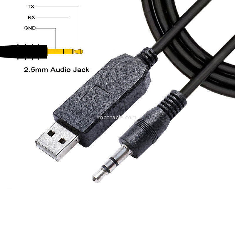 FTDI Chip TTL-232R-3V3-AJ USB To TTL Serial Cable 3.5mm 2.5mm Audio Jack Specifications Custom Harness