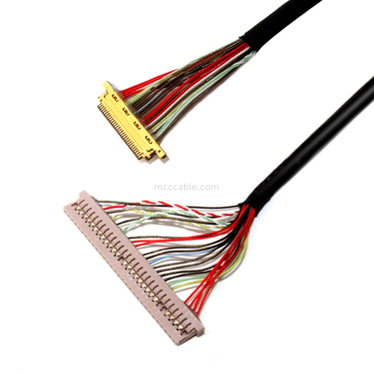 0.4mm / 1.25 Mm Pitch 30PIN To 30PIN I  20453 Lvds Cable For Lcd Monitor
