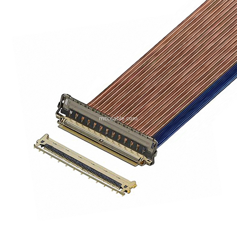 60P EDP Cable 20790-060E-02 0.4mm Pitch Horizontal Mating Type Micro-coaxial Connector