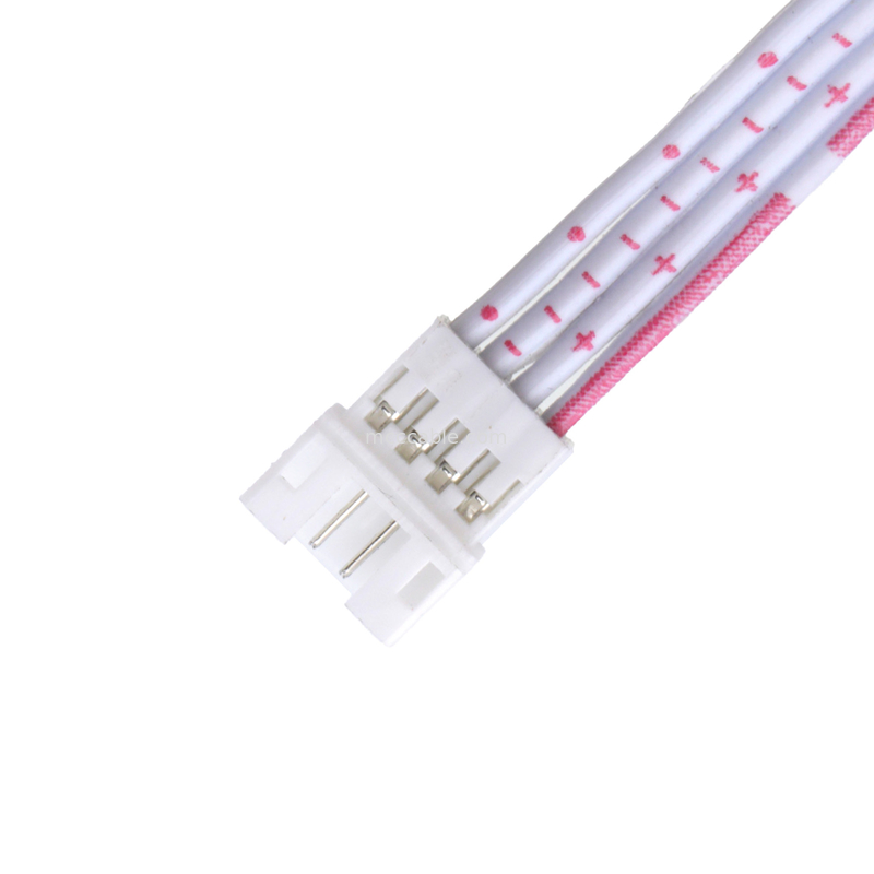 4 Pin Male To Female Flat Flexible Ribbon Cable LHE Connector For Electronic Engineering Audio Projects