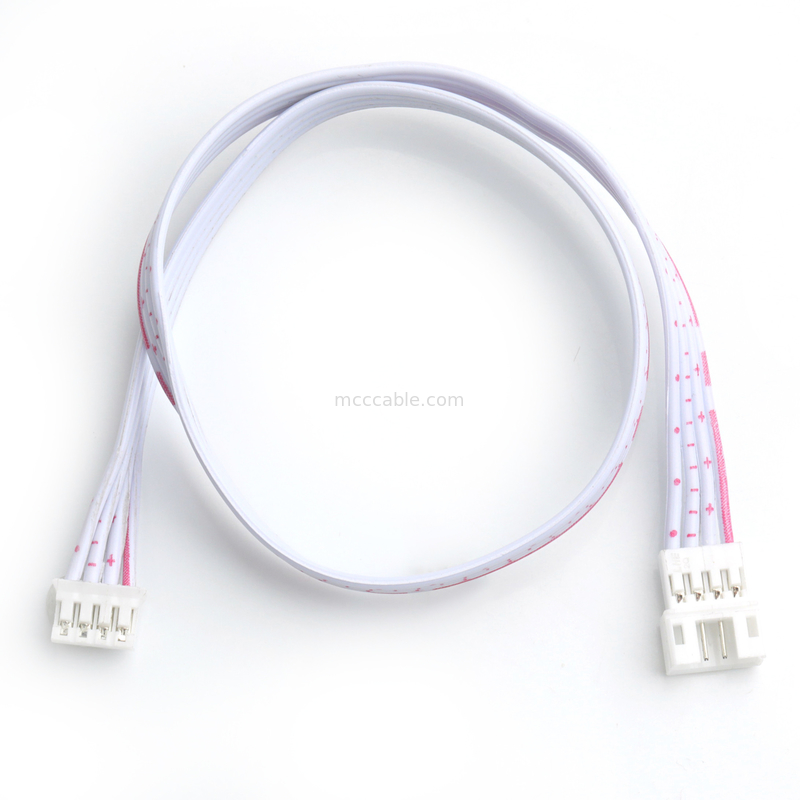 4 Pin Male To Female Flat Flexible Ribbon Cable LHE Connector For Electronic Engineering Audio Projects
