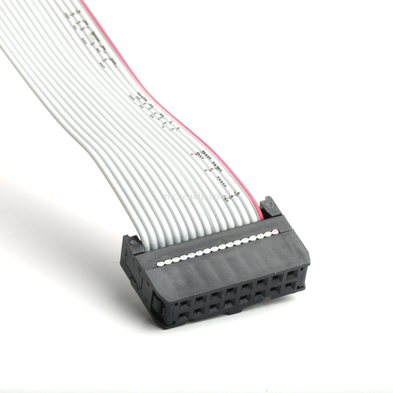 DP2.54-1×16P to IDC2.54 2×8P Ribbon Cable Assembly | Custom Pitch 2.54mm