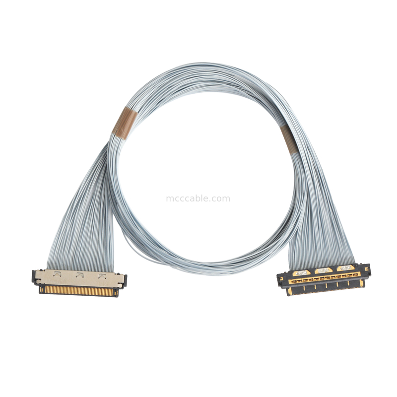KEL XSL20-48S Micro-Coax Cable, 0.25mm Pitch, 44AWG PFA, Dual UV Adhesive