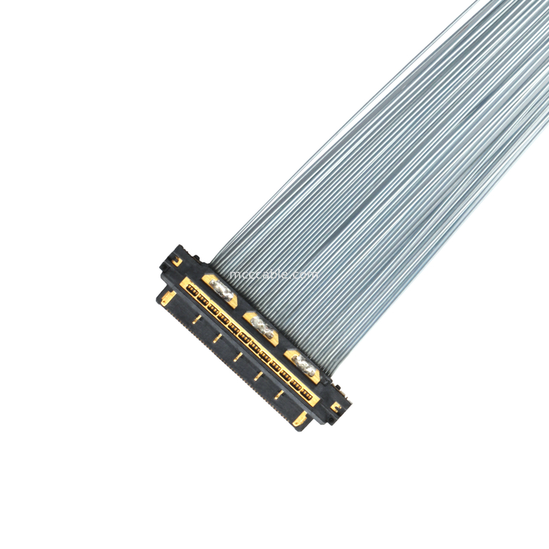 KEL XSL20-48S 0.25mm Pitch Micro-Coax Cable, 44AWG PFA Shielded, Dual-Ended