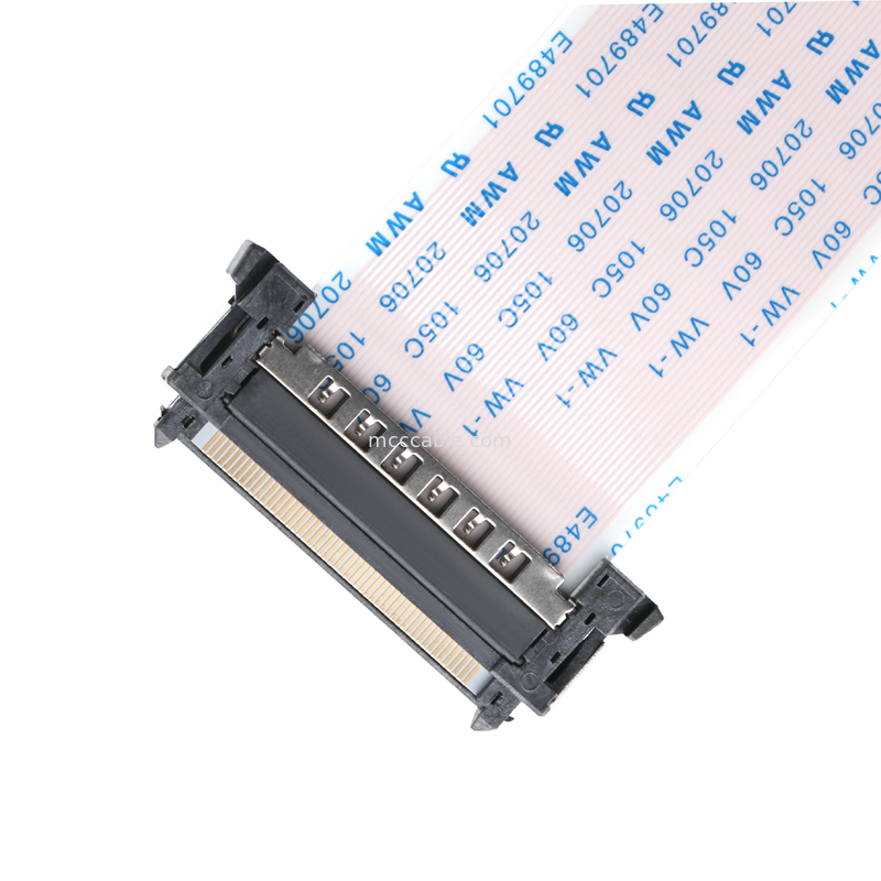 51-Pin RE51 FFC Cable, 0.5mm Pitch, UL489701, EMI-Shielded, 2Gbps Data Rate