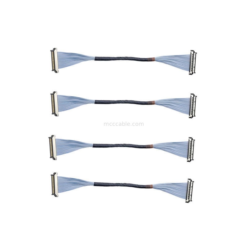 0.4mm USL20-30SS-050C Micro Coax Cable Military-Grade Shock & Vibration Resistant For Tactical Cams