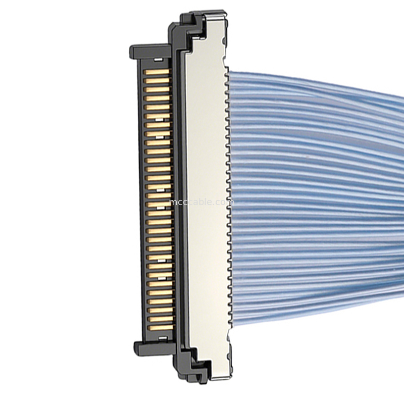Future-Ready USL20-30SS-015B Micro Coaxial Cable 0.4mm Connector for AI Edge Computing Cameras