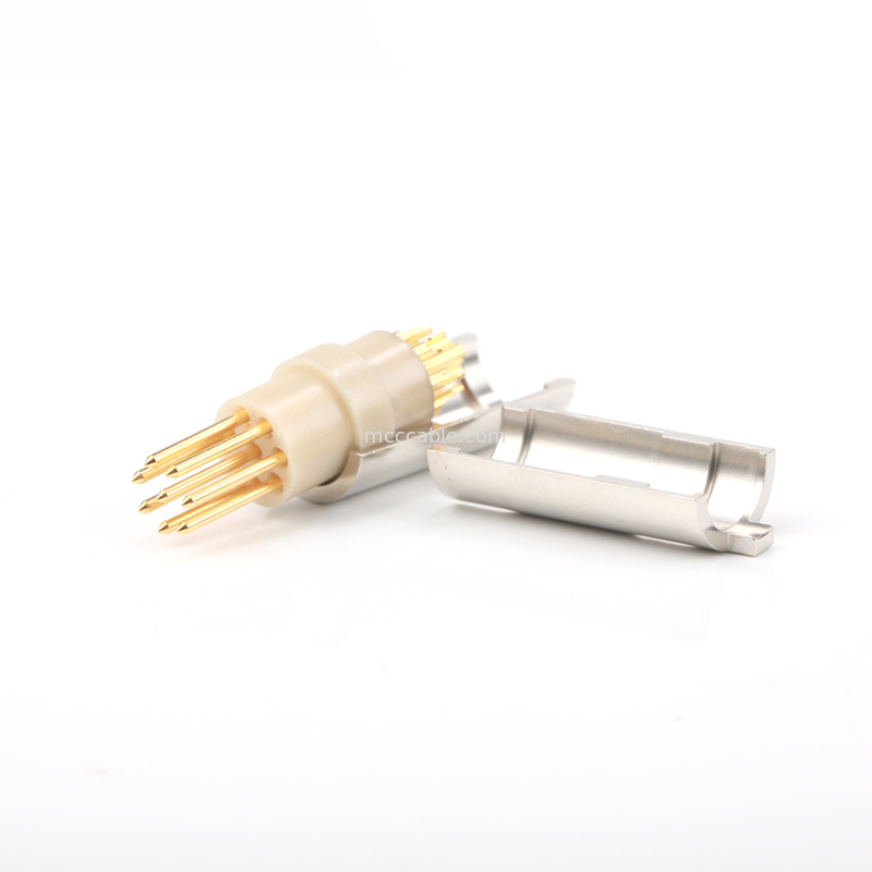 1K-T1-8P Military-Grade Aviation Plug -40°C to 85°C, Gold Contacts, IP67