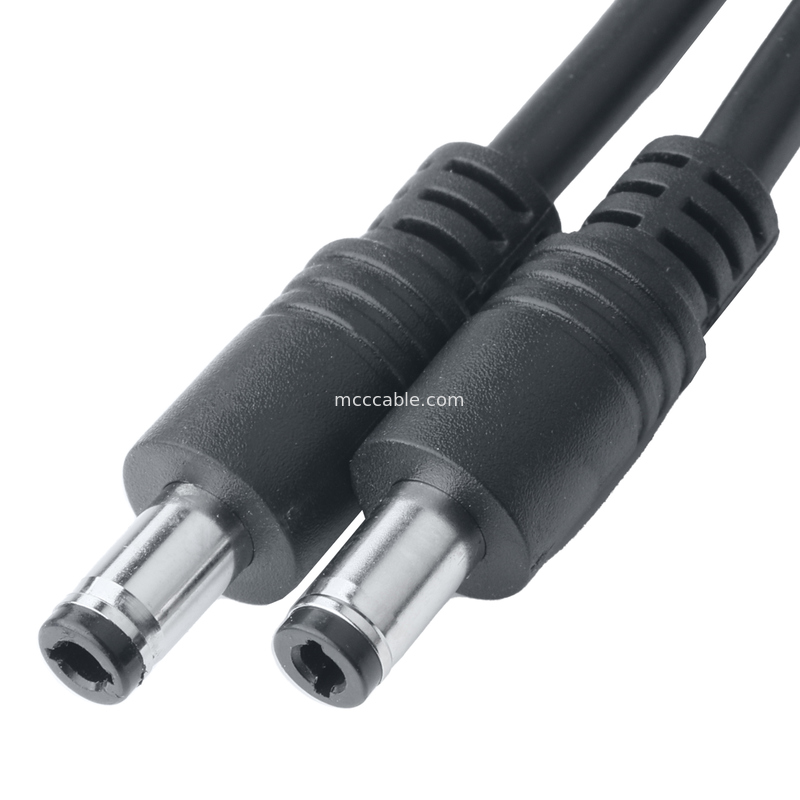 3.3mm Pitch to DC Plug 2.5x5.5mm Cable Assembly - UL2464 20AWG PVC