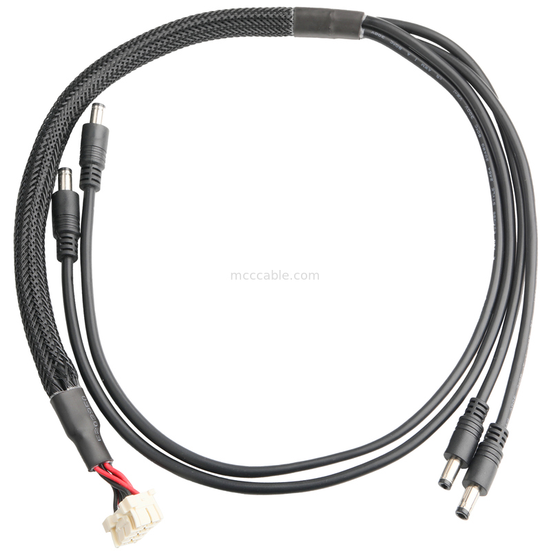3.3mm Pitch to DC Plug 2.5x5.5mm Cable Assembly - UL2464 20AWG PVC