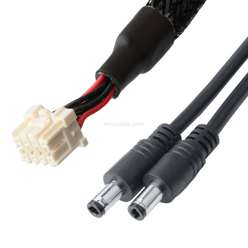 3.3mm Pitch to DC Plug 2.5x5.5mm Cable Assembly - UL2464 20AWG PVC