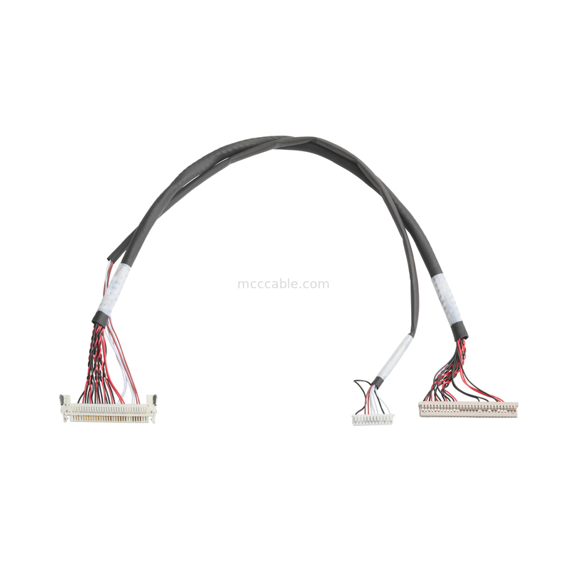 1.0mm to 1.25mm Pitch LVDS Cable Assembly - UL1571 28AWG LCD Display Connection