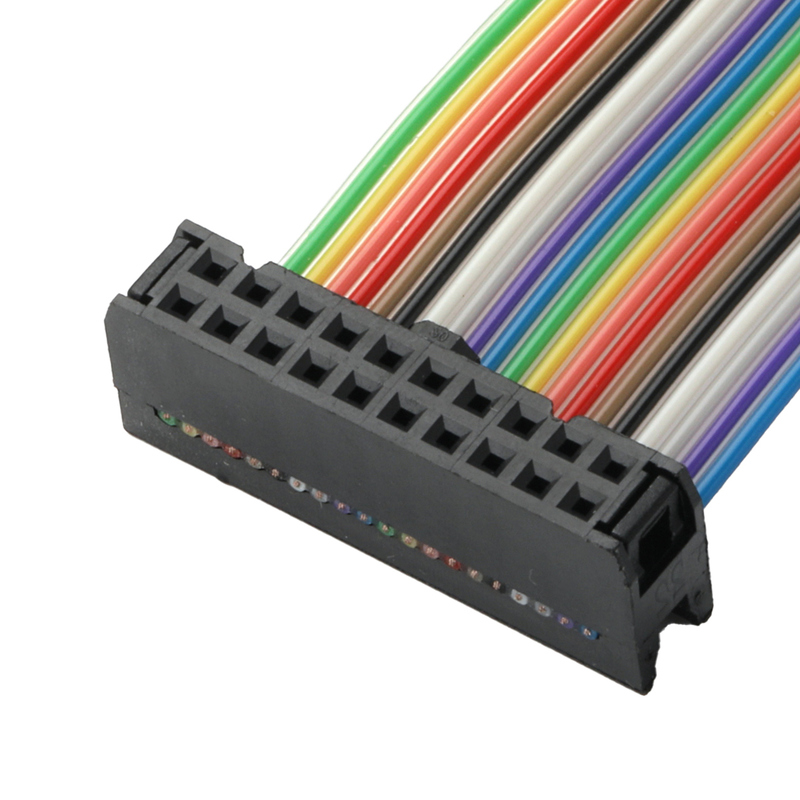 20-Pin to 24-Pin IDC Ribbon Cable - UL2651 28AWG Flat Flex Cable Assembly