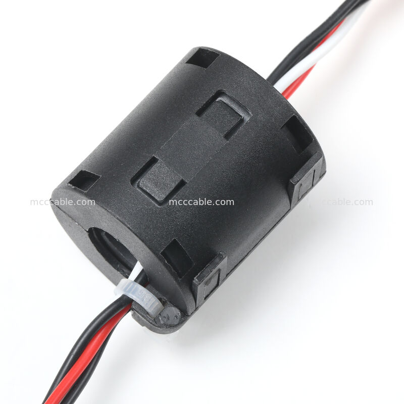 6.3mm Female Blade Terminal Power Wiring Harness with Ferrite Core UL3239