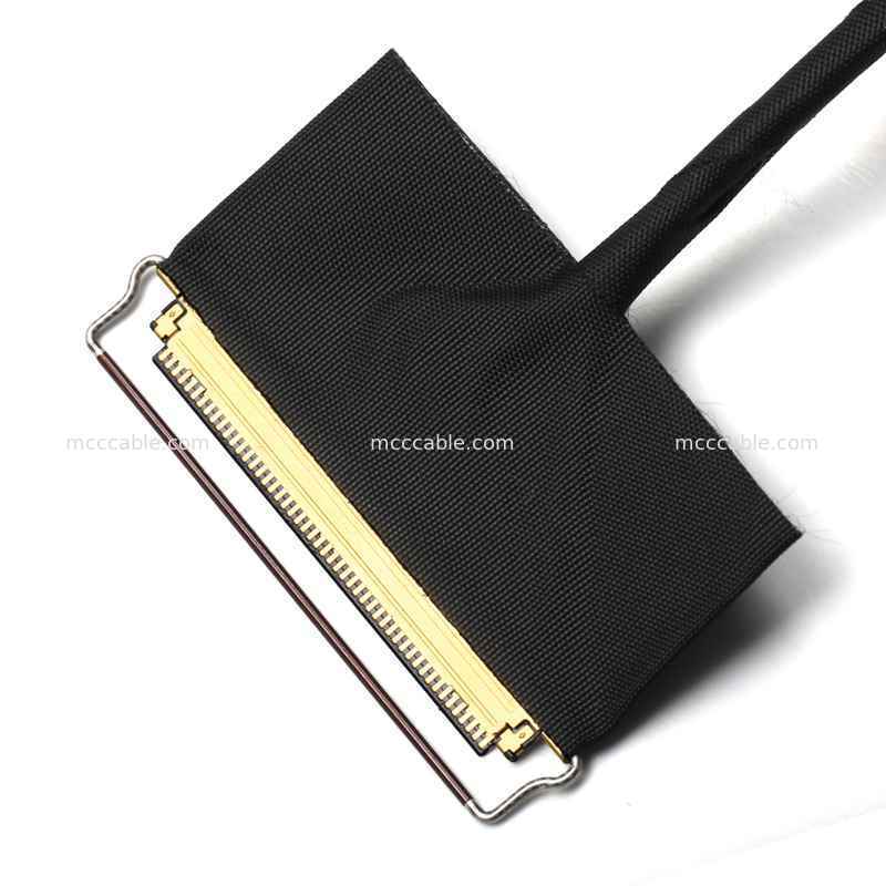 Custom 20453 50Pin to 30Pin Micro Coax Display Cable Assembly for LCD Driver Boards