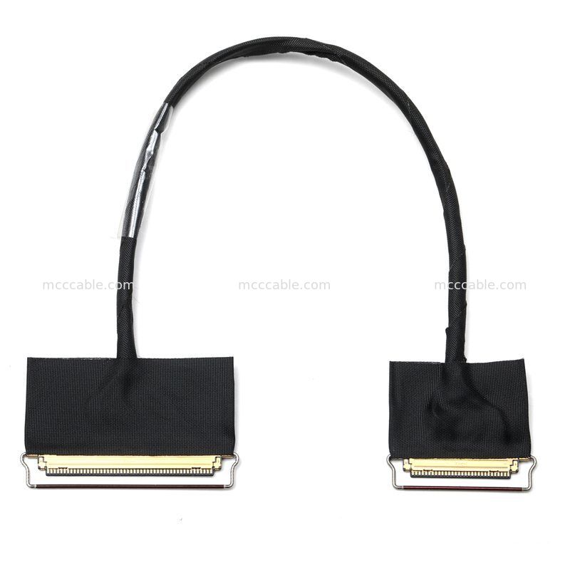 Custom 20453 50Pin to 30Pin Micro Coax Display Cable Assembly for LCD Driver Boards