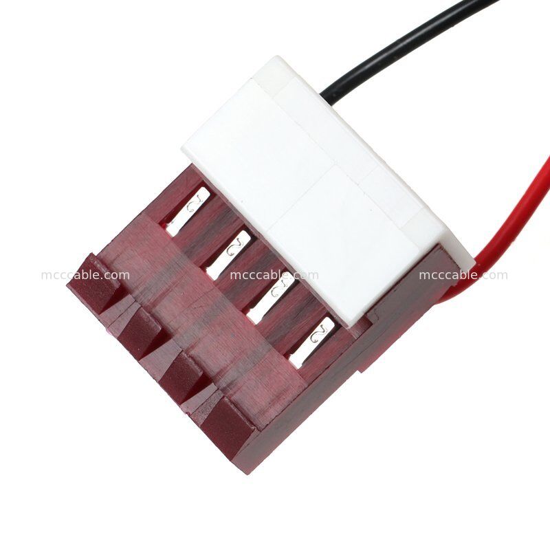 4 Pin Nano-Fit to MTA156 Power Supply Cable Assembly 15V AWG22 Custom Wire Harness