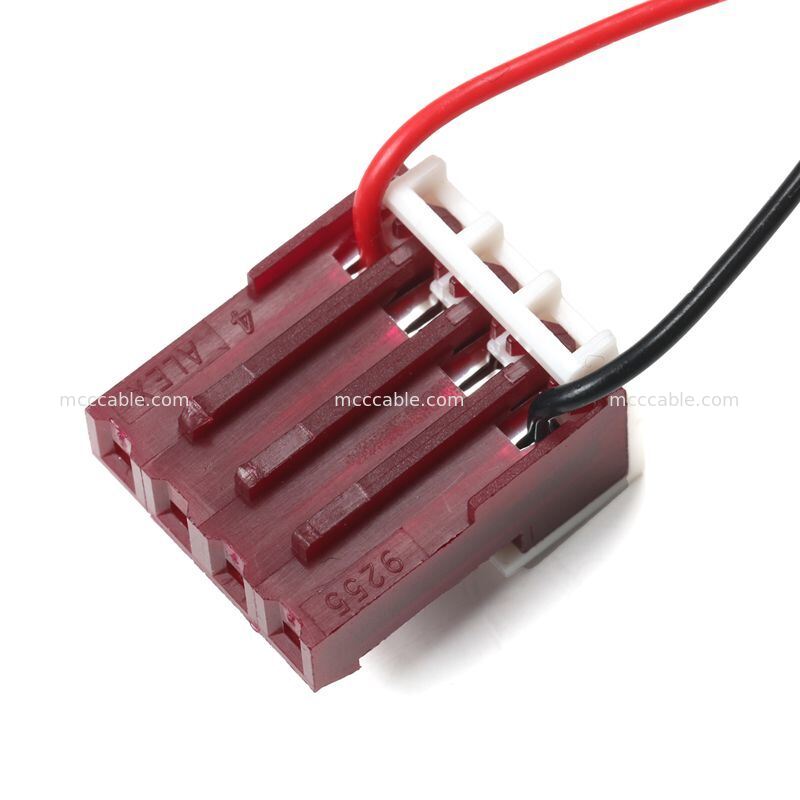 4 Pin Nano-Fit to MTA156 Power Supply Cable Assembly 15V AWG22 Custom Wire Harness
