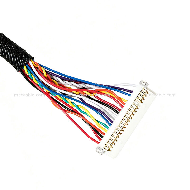 FI-RE31HL DF19-20P LVDS Cable Assembly 24 Inch Custom High Speed Micro Coaxial