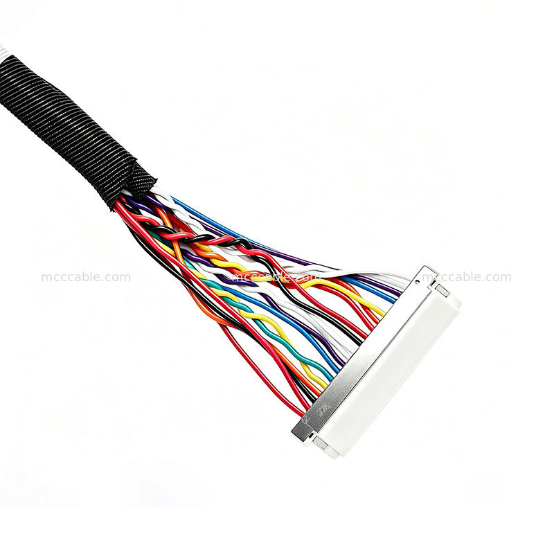 FI-RE31HL DF19-20P LVDS Cable Assembly 24 Inch Custom High Speed Micro Coaxial