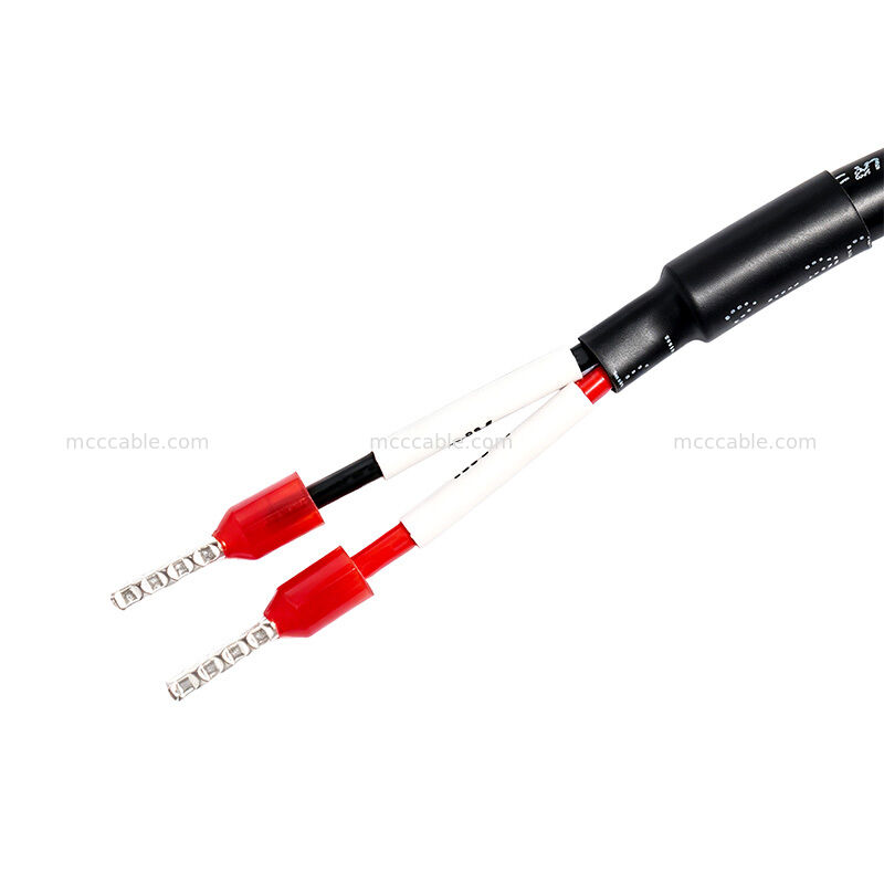Custom 24V 18AWG 2-Conductor Ferrule Power Cable Assembly for Industrial Equipment