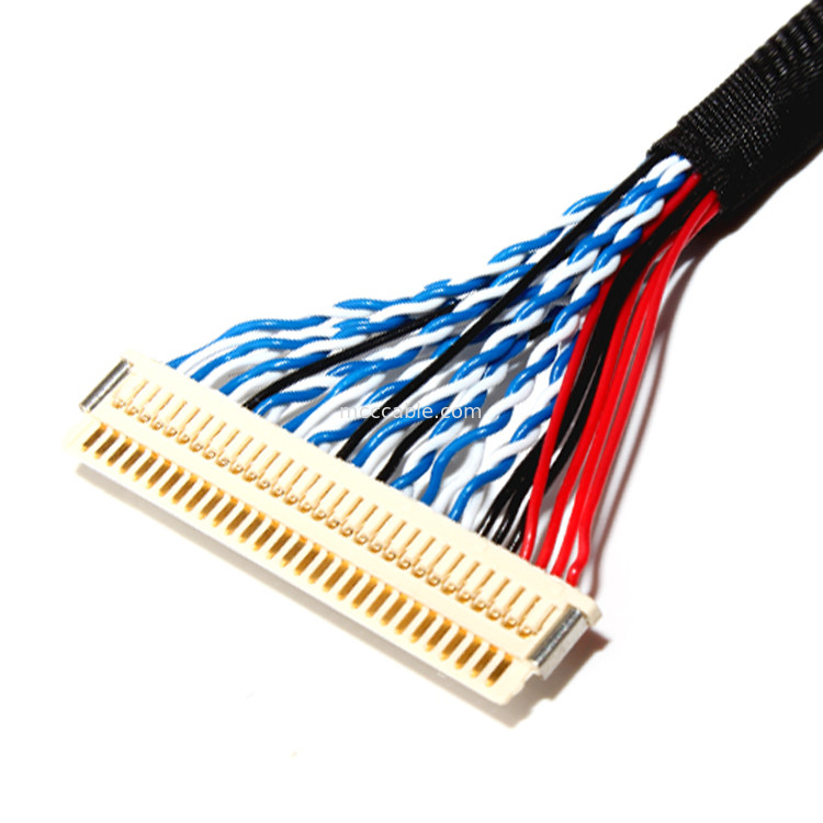FI X30H Lvds 30 Pin 30 32 36 AWG JAE Connector For Lcd Panel lvds display connector