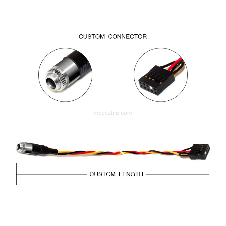 10POS 2.54MM PITCH Molex 22-55-2101 HEADER 3.5MM PANEL MOUNT AUDIO JACK