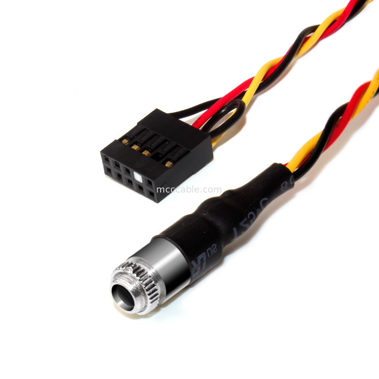 10POS 2.54MM PITCH Molex 22-55-2101 HEADER 3.5MM PANEL MOUNT AUDIO JACK