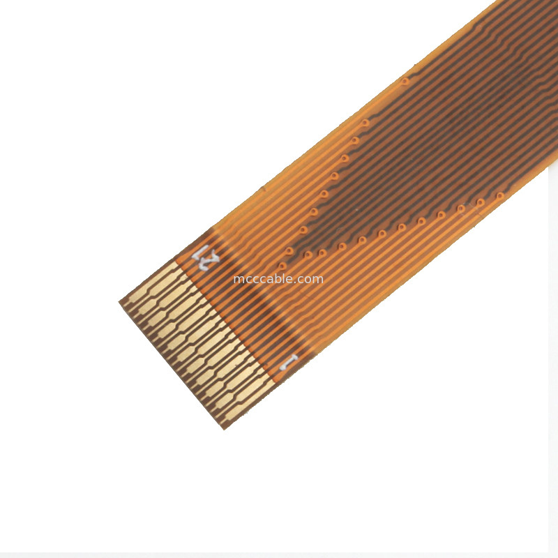 21 pin FFC FPC Cable , FPC Flexible Flat Cable 0.3mm Pitch lvds display connector