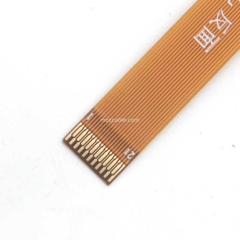 21 pin FFC FPC Cable , FPC Flexible Flat Cable 0.3mm Pitch lvds display connector