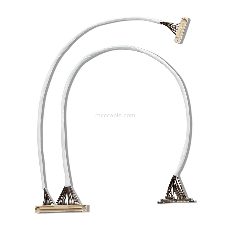 46 AWG 42 AWG Micro Coax Cable DF36 40P 0.4SD 150MM Length lvds display connector