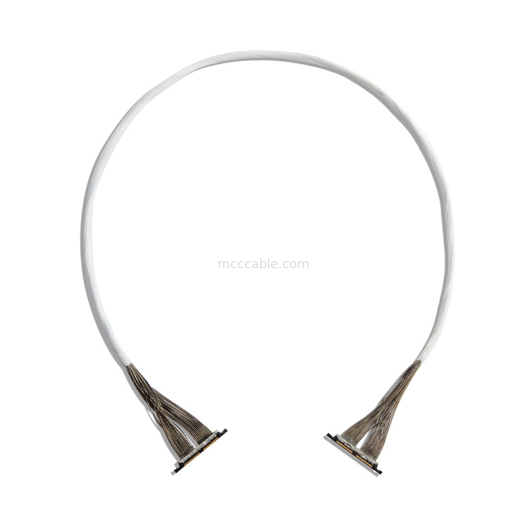 0.3mm Micro Coaxial Cable DF56 26P 0.3SD For Drone Camera connector and mechanical connection