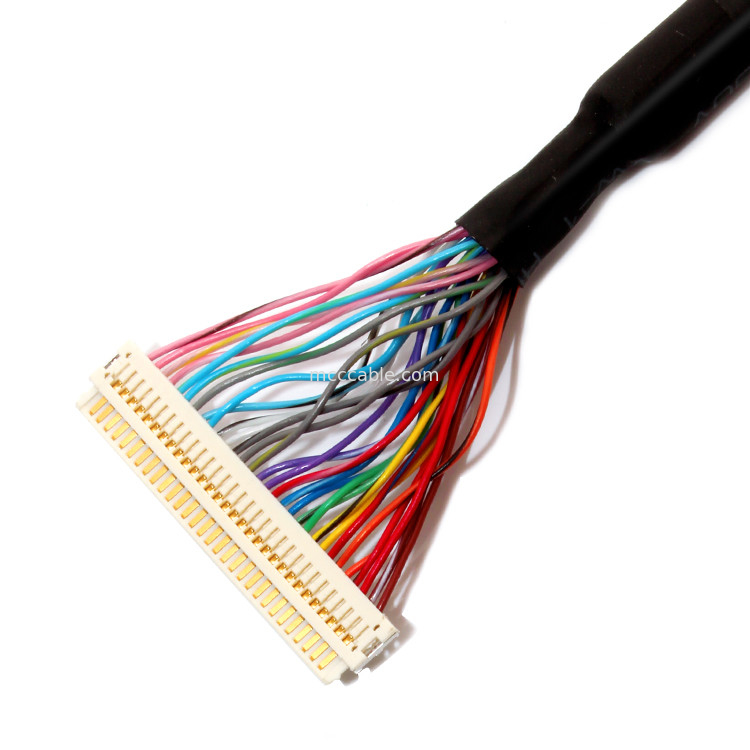 Extension  30PIN LVDS Cable Assembly ,  Df19-30s To Df19-30s  Discrete Wire Lvds Cable