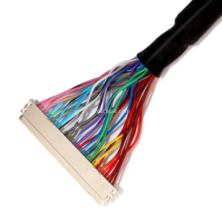 Extension  30PIN LVDS Cable Assembly ,  Df19-30s To Df19-30s  Discrete Wire Lvds Cable