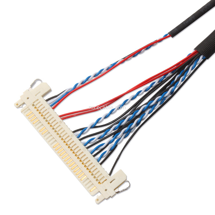 Custom Wire Harness FI S20S 20pin ,1.25 Mm Pitch  JAE Display Lvds Cable