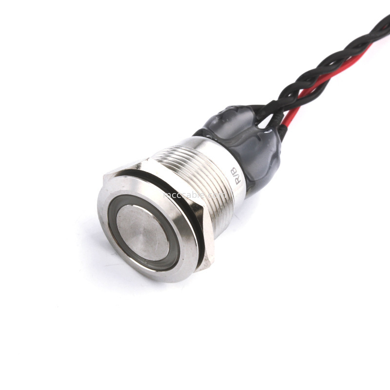 Bulgin Mpi002 28 D4 Red Blue Led Power Switch cable For Rl To Molex 50579402