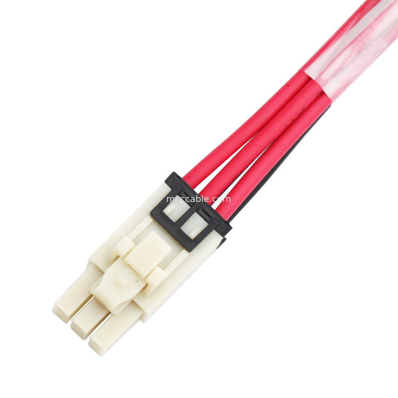 6 Pin 100mm Length Wire Harness Assembly Molex 1722582106 To 4 Pin TE 208130-1