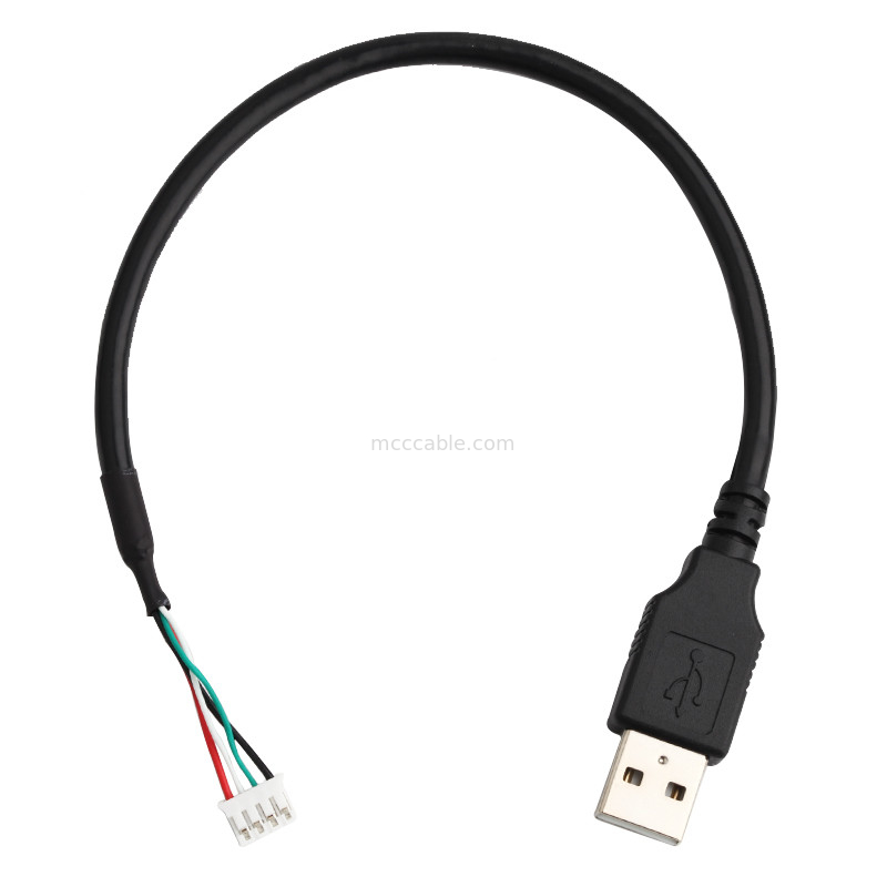 28AWG USB 2.0 TO JST SPH-4 Custom Wire Harness 9 Pin lvds display connector