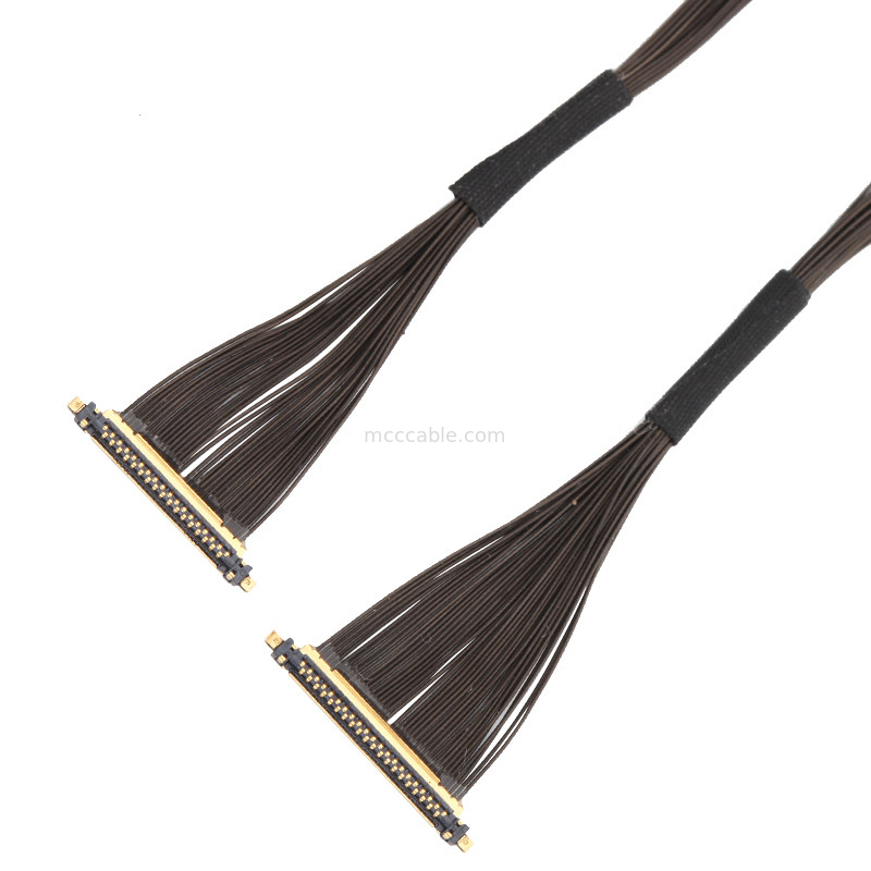 20531 Series 30P Micro Coaxial Cable 20531-034T-02 To 20531-034T-02 0.25mm Pitch