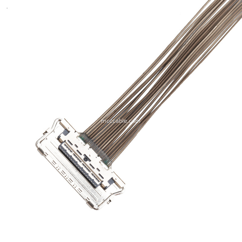 0.4mm Pitch LVDS EDP Cable  20679-20p Micro Coaxial lvds display connector
