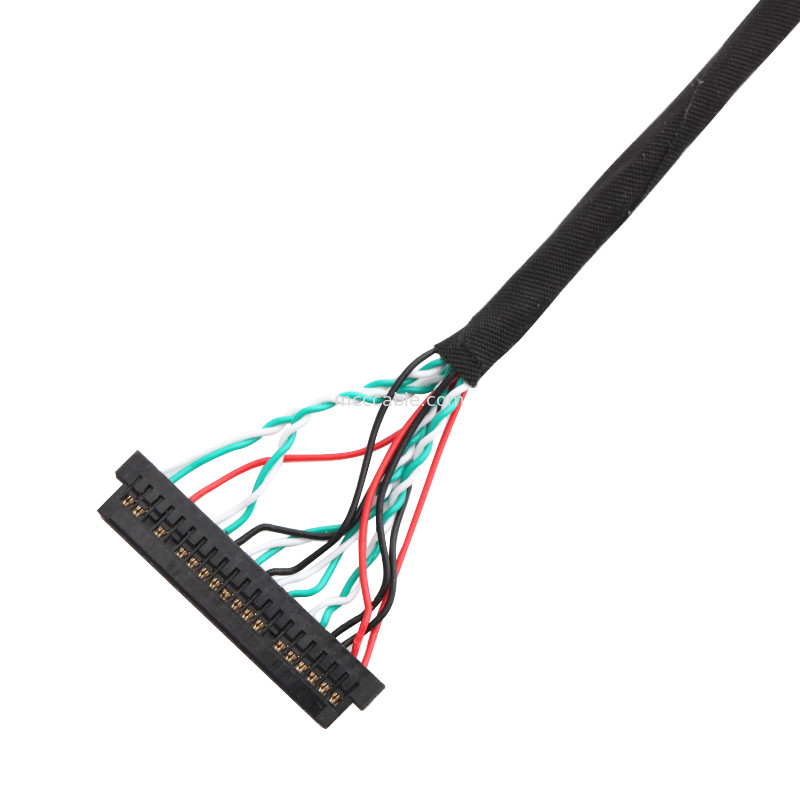 30 Pin LVDS Cable Assembly WL1258h-20P TO  DF13-2 lvds display connector