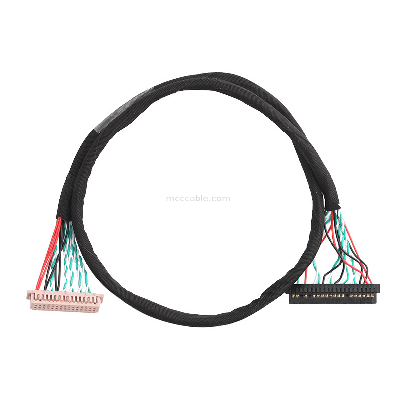 30 Pin LVDS Cable Assembly WL1258h-20P TO  DF13-2 lvds display connector