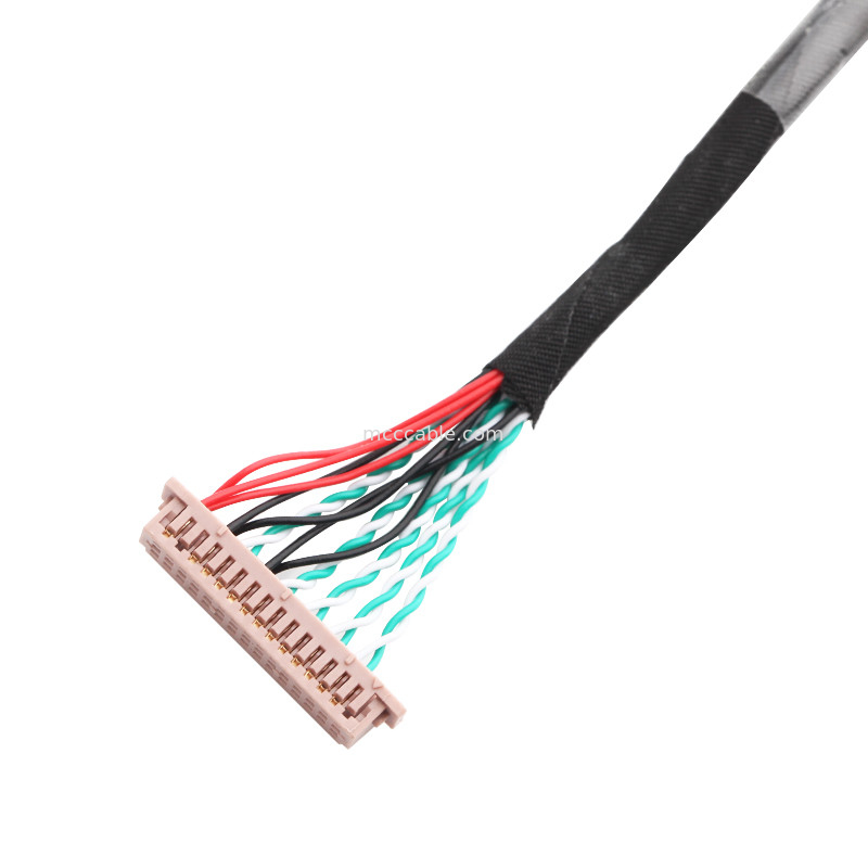 30 Pin LVDS Cable Assembly WL1258h-20P TO  DF13-2 lvds display connector